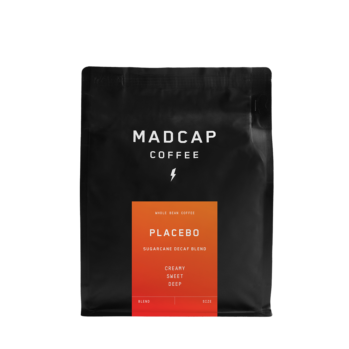Placebo decaffeinated blend coffee