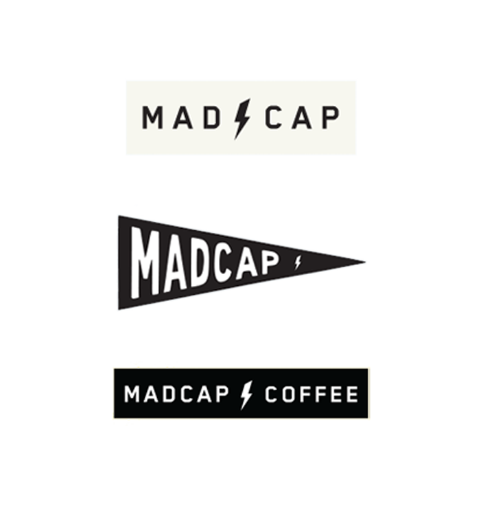 Set of Madcap Coffee small stickers